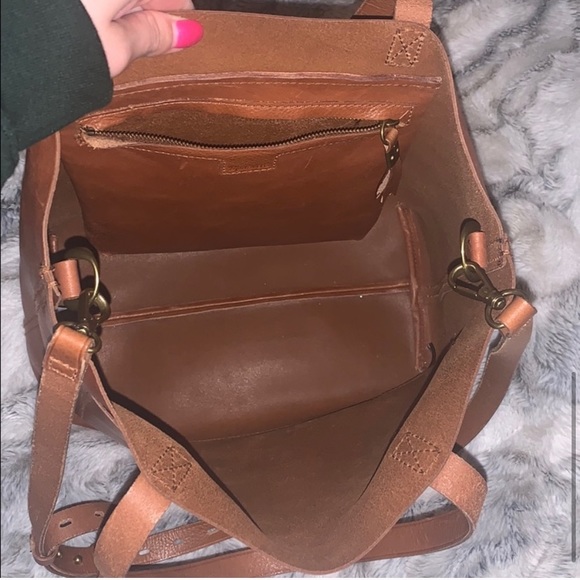 Madewell Jessica Camel leather shoulder strap tote - Picture 4 of 8